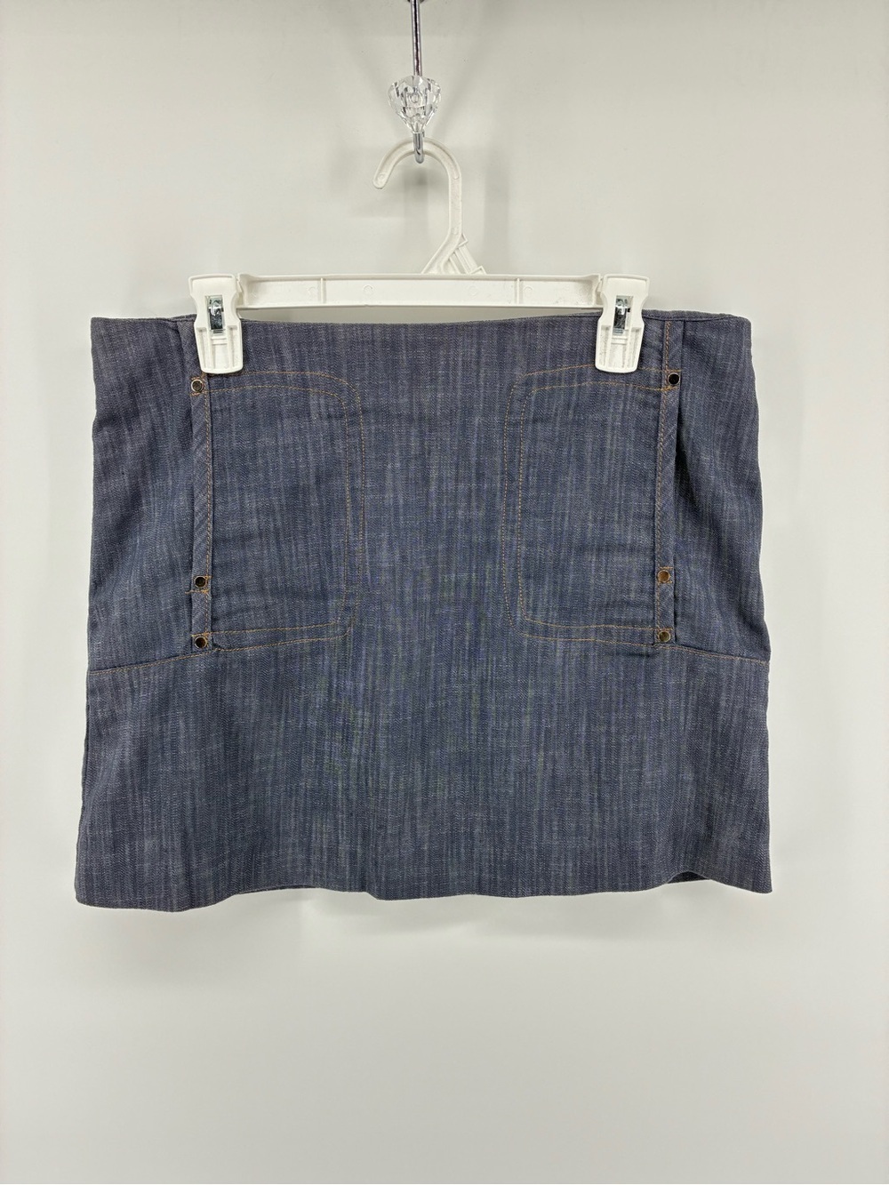 W118 by Walter Baker Dark Blue Mini Skirt